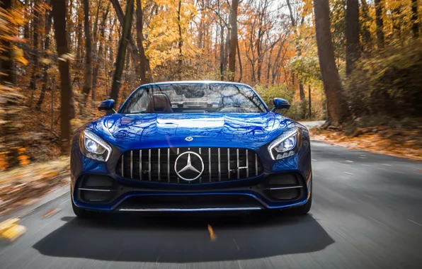 Картинка Roadster, Mercedes-Benz, вид спереди, AMG, 2018, GT C