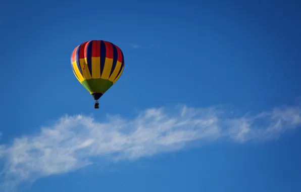 Картинка небо, воздушный шар, аэростат, монгольфьер