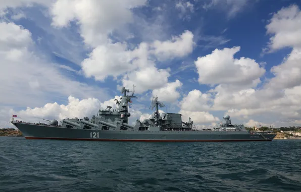 Москва, крейсер, черноморский флот, ракетный корабль