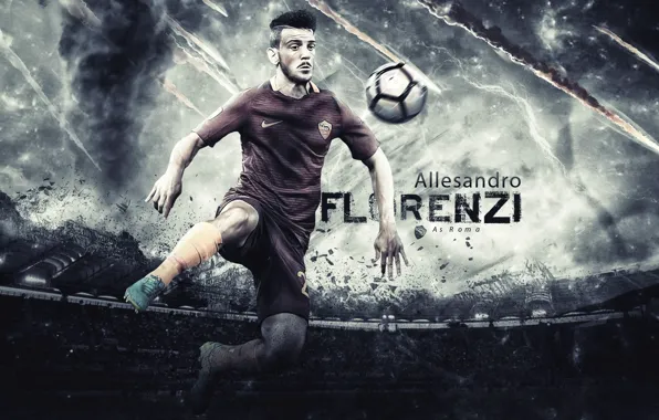Wallpaper, sport, stadium, football, player, AS Roma, Stadio Olimpico, Allesandro Florenzi