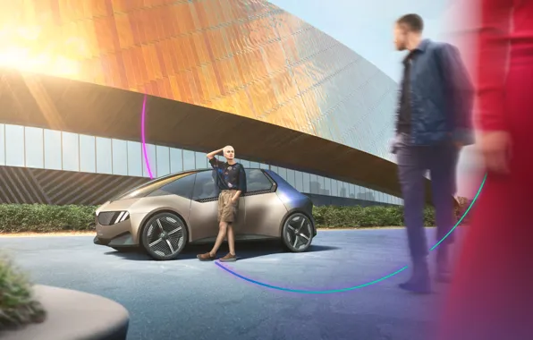 Concept, Девушка, BMW, Концепт, Парень, 2021, BMW i Vision Circular, Compact EV