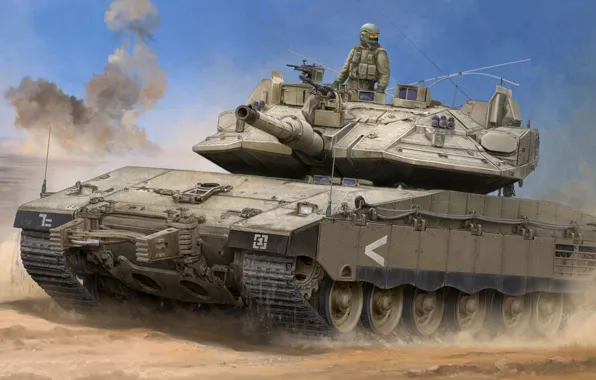 Картинка израиль, основной боевой танк, Vincent Wai, Merkava, IDF, ЦАХАЛ, MBT, Merkava Mk.IV