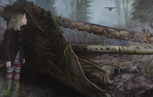 Картина, норвежский художник, Christer Karlstad, Crossings