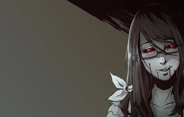Kawaii, girl, blood, game, monster, dress, woman, anime