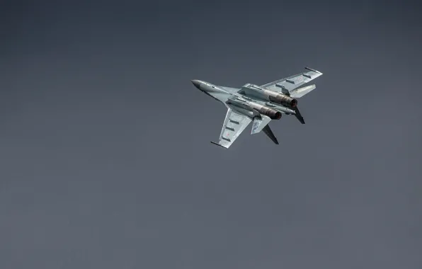 Полет, истребитель, Су-35, реактивный, многоцелевой, сверхманевренный