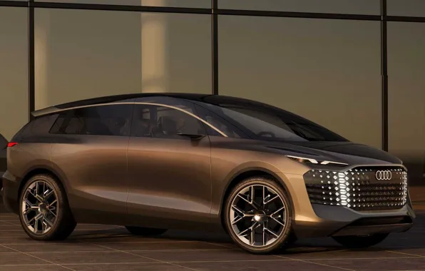 Audi, вид с боку, минивэн, Urbansphere