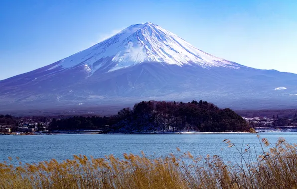 Пейзаж, гора, вулкан, Япония, Fuji