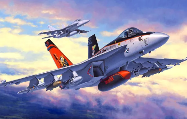 Boeing, Super Hornet, McDonnell Douglas, F/A-18E, американский палубный истребитель-бомбардировщик