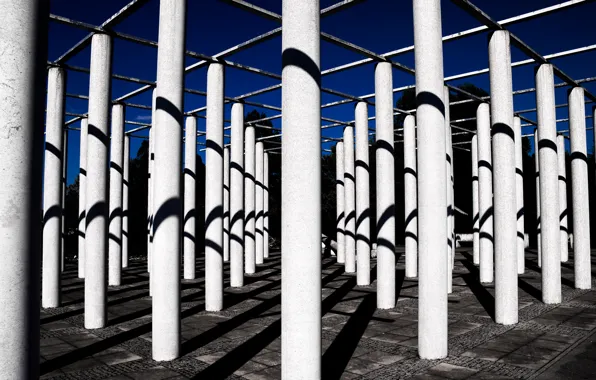 Sky, Park, Spring, Shadows, Marble, Formation, Pillars