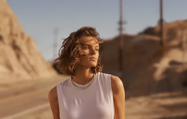 Девушка, Волосы, Calvin Klein, Американская модель, Jewelry spring-summer 2019 campaign, Кара Тейлор, Cara Taylor, Ювелирная …