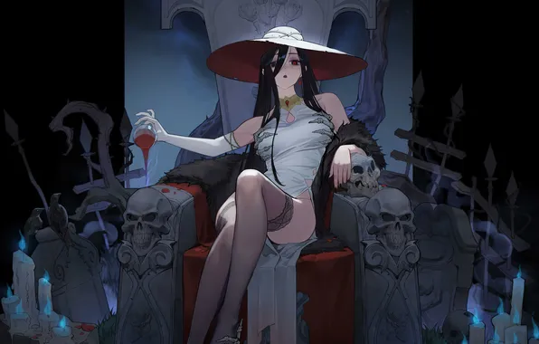 Anime, dead, darkness, throne, Peter Pan