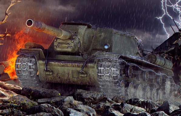 Танк, art, world of tanks, wot, tank, су-152, wotart, anderarts