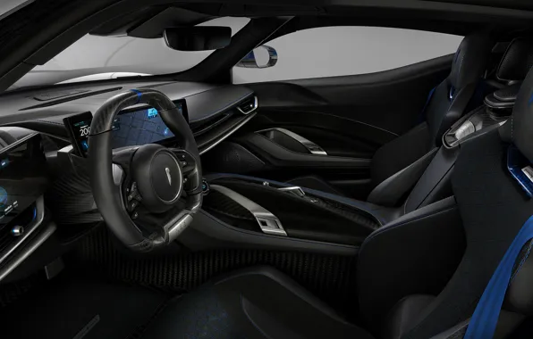 Руль, дисплей, design, interior, Pininfarina, technology, салон автомашины, Battista Anniversario