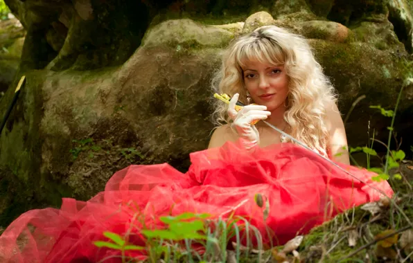 Картинка девушка, обои, модель, красота, сказка, шпага, Jackson Lee