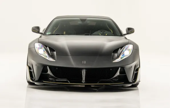 Ferrari, суперкар, вид спереди, Mansory, Superfast, 812, 2019, Stallone Black