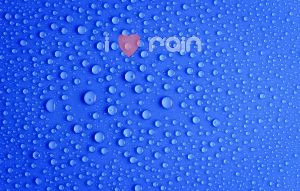 Картинка капли, синий, надпись, минимализм