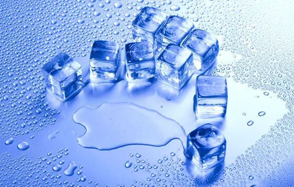 Холод, лед, вода, капли, фон, обои, wallpaper, ice