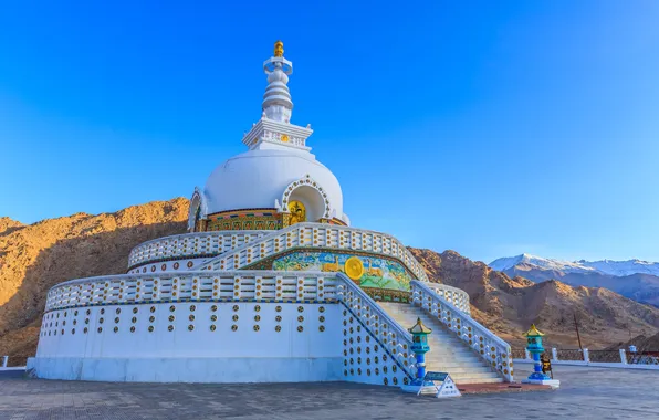 Sky, tibet, statue, temple, sacred, religion, religious, stupa