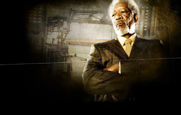 Костюм, нити, станок, Wanted, Morgan Freeman