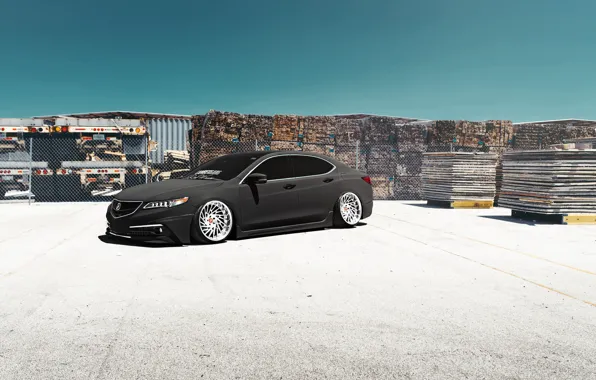 Car, Front, Grey, Acura, Stance, Low, TLX