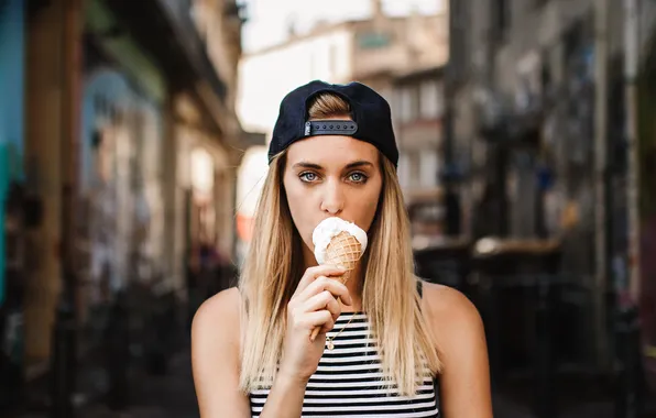 Девушка, портрет, Ice Cream
