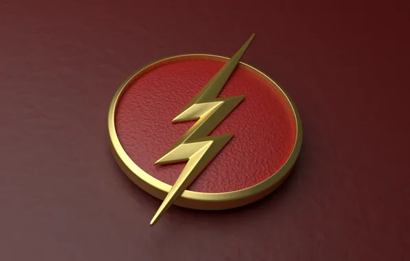 Картинка red, logo, lightning, symbol, comics, serial, television, The Flash