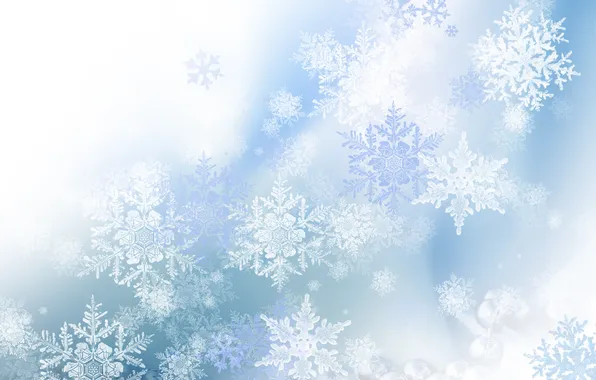 Картинка зима, снежинки, узоры