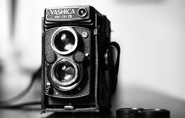 Картинка макро, камера, Yashica MAT 124G