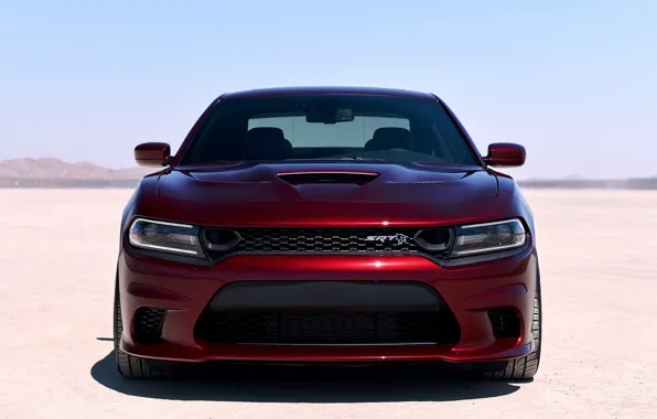 Dodge, вид спереди, Charger, Hellcat, SRT, 2019