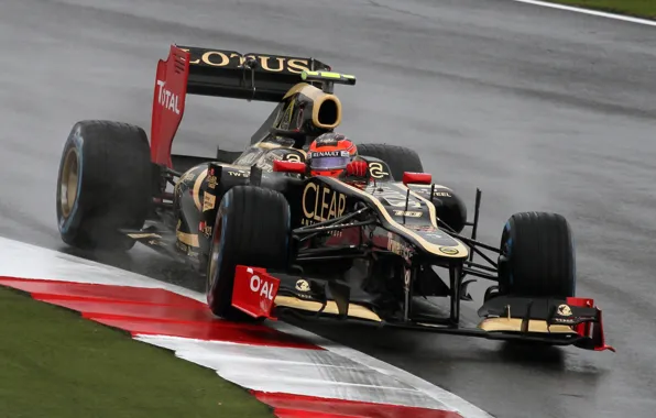 Картинка Silverstone, Romain Grosjean, Lotus Renault 2