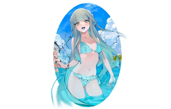 Kawaii, girl, hot, sexy, sexy girl, anime, water, babe