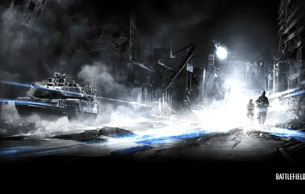 Город, танк, Battlefield