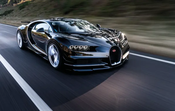 Картинка car, Bugatti, wallpaper, supercar, бугатти, road, speed, гиперкар, Chiron