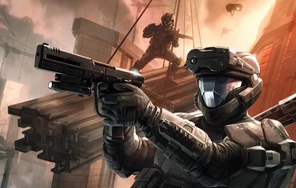 Оружие, Снаряжение, Футуризм, Halo 3: ODST
