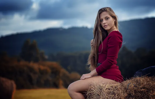 Картинка взгляд, девушка, Alejandra