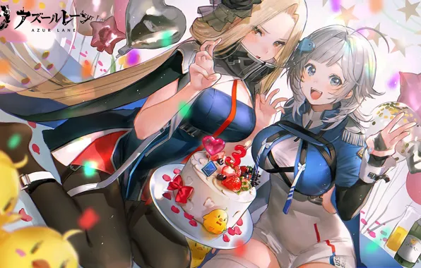 Sexy, cleavage, thighhighs, long hair, dress, girls, boobs, anime