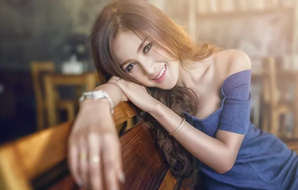 Девушка, поза, фон