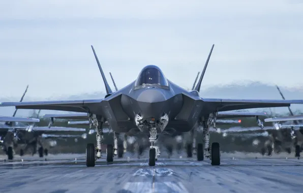 ВВС США, истребитель-бомбардировщик, Lightning II, F-35A, CTOL