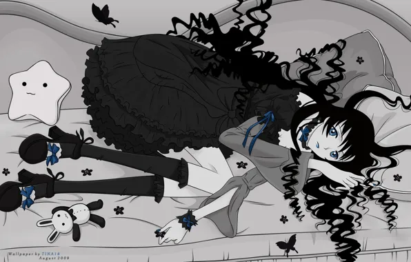 Девушка, аниме, лежит, xxxholic