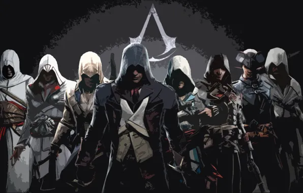 Ezio, Assassin's Creed, Shay, Altair, Edward, assassin's, Connor, Arno