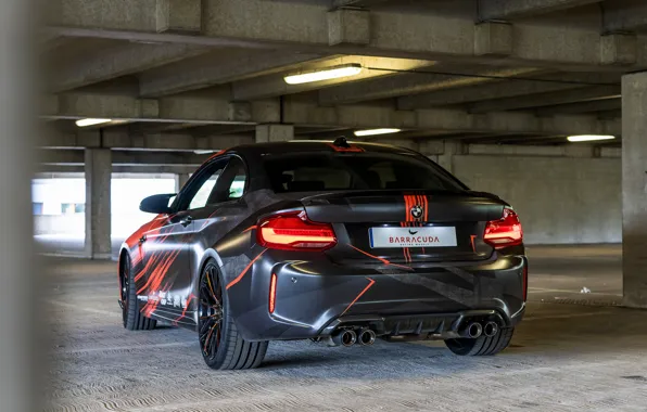 Картинка тюнинг, купе, BMW, вид сзади, 2020, F87, M2, BMW M2