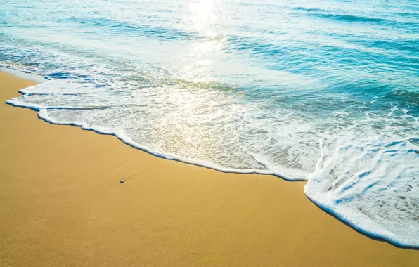 Картинка песок, море, пляж, лето, берег, summer, beach, sea