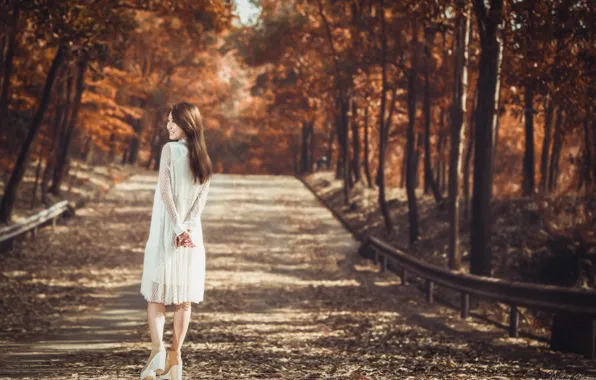 Картинка forest, mood, garden, women, asian, portrait