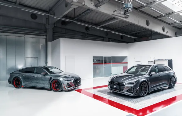 Audi, пара, ABT, универсал, Sportback, Avant, RS6, RS7