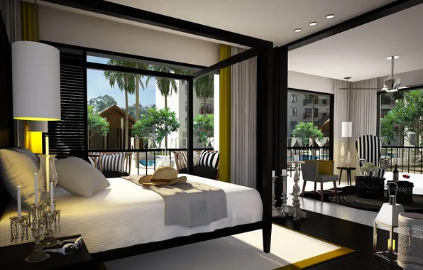 Дизайн, стиль, комната, интерьер, отель, Phuket