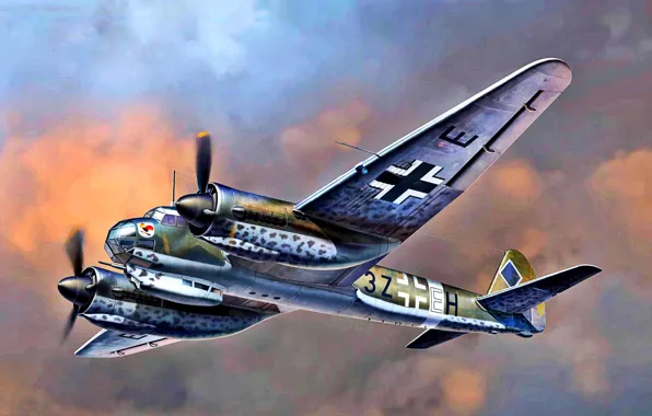 Junkers, WWII, I./KG77, Kampfgeschwader 77, German bomber, Ju-88A-14