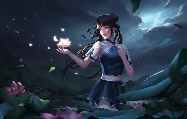 Girl, Fantasy, Art, Style, Illustration, Character, kongjian bo