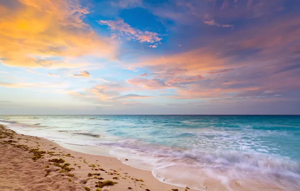 Картинка песок, море, побережье