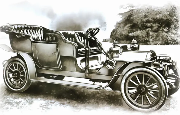 Картинка auto, retro, art