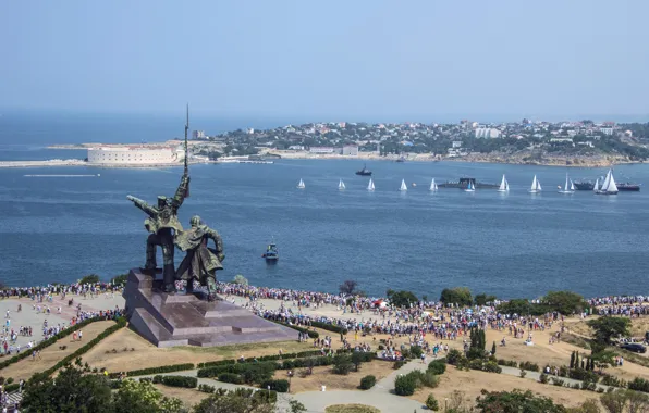 Море, город, Черное, Герой, Севастополь, День ВМФ